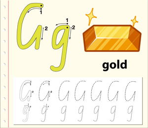 'G' is for Gold Worksheet
