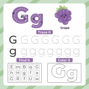 Printable Letter G Worksheet | Kindergarten Handwriting