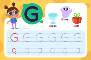 Letter G Tracing Worksheet | Kindergarten Printable
