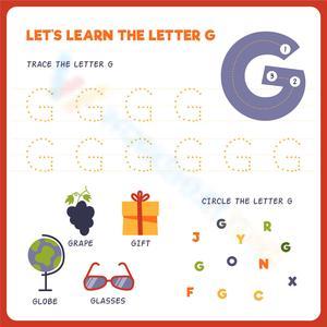 Let's Trace and Find the Letter G