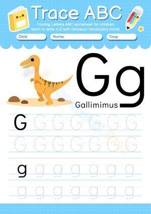 Trace ABC - Letter G 