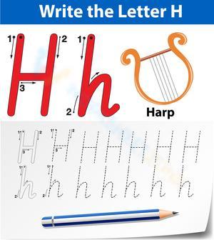 Learn to Write Cursive H