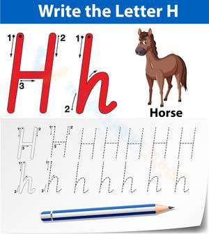 'H' is for Horse Worksheet