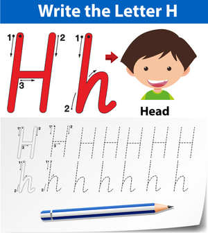 Letter H Tracing Worksheet | Essential Grade K-1 Ready