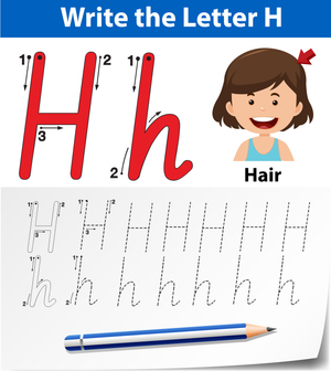 Essential Letter H Tracing Worksheet | Kindergarten