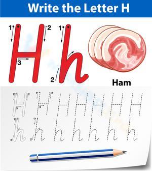 'H' is for Ham Worksheet