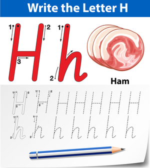 'H' is for Ham Worksheet