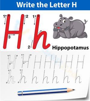 Master the Letter H with a Hippo!