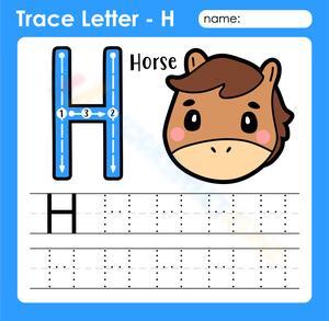 Giddy Up for Writing Letter H