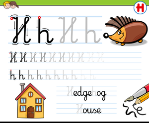 Practice the Letter H Worksheet