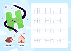 Letter H Tracing Worksheet | Essential Kindergarten Ready