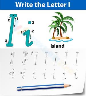 'I' is for Island Worksheet