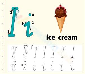 Improve Handwriting with Letter I Tracing