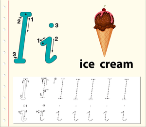 Letter I Tracing Printable | Kindergarten ELA