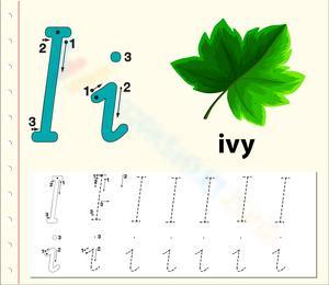 Letter I Tracing for Kids 