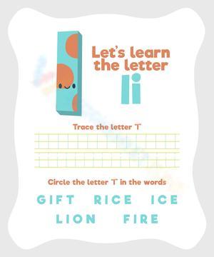 Learn the Letter I Worksheet