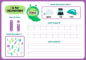 Printable Letter I Tracing Worksheet | Grade K
