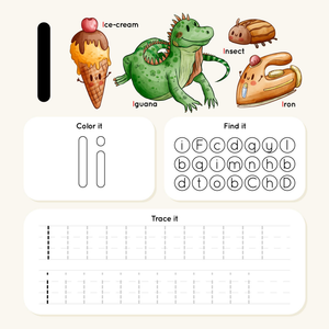 Letter I Tracing Worksheet | Essential Kindergarten Ready