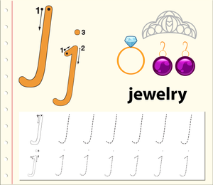 Printable Letter J Tracing Worksheet | Kindergarten ELA