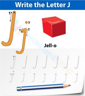 Write the Letter J: Jell-O