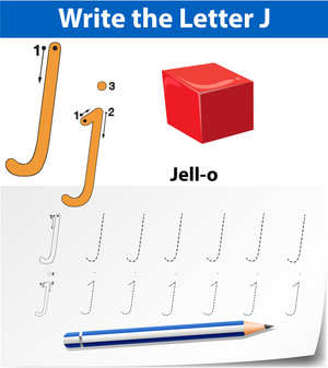 Write the Letter J Worksheet | Essential Grade K-1