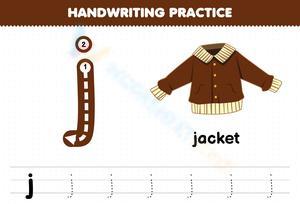 How to Write Letter J for Kids 