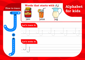 Alphabet for Kids: Letter J Worksheet