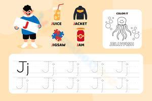 Tracing Letter J Worksheet