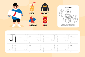 Tracing Letter J Worksheet