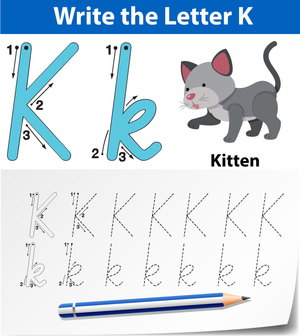 K is for Kitten: Letter K Recognition Worksheet