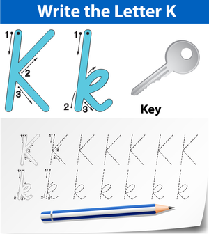 K is for Key: Identifying the Letter K Worksheet