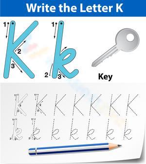 K is for Key: Identifying the Letter K Worksheet