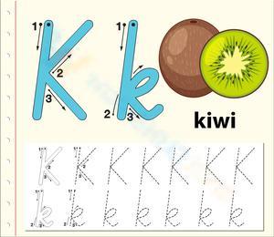K is for Kiwi: Associating Letter K with Fruits