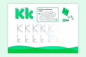 Letter K Worksheet with Maze - Free Printable