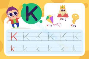 Tracing Letter K: Improve Letter Formation