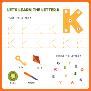 Learn the Letter K: Engaging Alphabet Worksheet