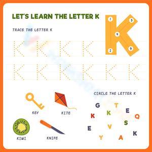 Learn the Letter K: Engaging Alphabet Worksheet