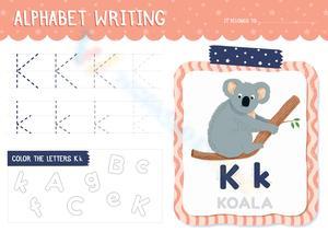 Alphabet Writing: Practice the Letter K