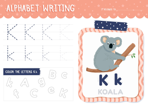 Alphabet Writing: Practice the Letter K