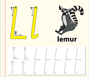 L is for Lemur: Learning the Letter L