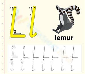 L is for Lemur: Learning the Letter L