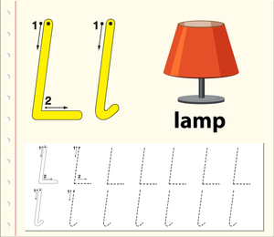L is for Lamp: Connecting Letter L