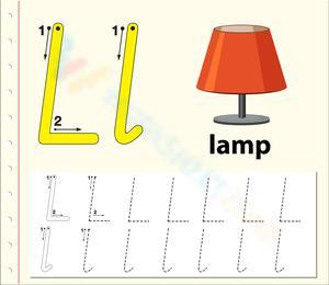 L is for Lamp: Connecting Letter L