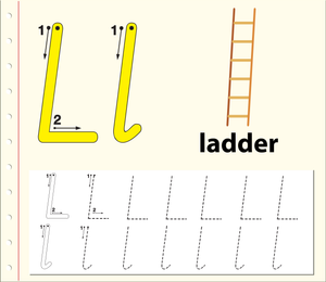 Grade K Letter L Tracing — Printable No-Prep Worksheet