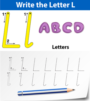 Letter L Tracing Worksheet | Printable Pre-K & K