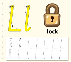 L is for Lock: Everyday Objects and Letters