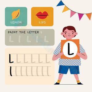 Paint the Letter L: Creative Alphabet Fun