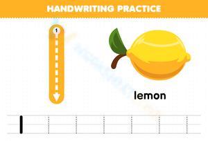 Letter I Tracing Worksheet for Preschoolers