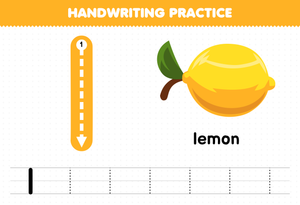Letter I Tracing Worksheet for Preschoolers