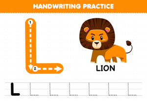 Letter L Handwriting Practice Worksheet